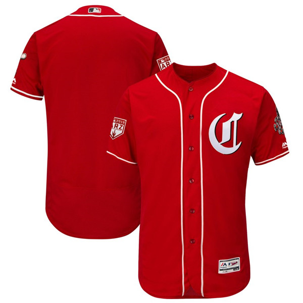 Reds Blank Scarlet 2019 Spring Training FlexBase Jersey