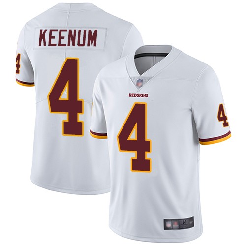 Redskins 4 Case Keenum White Vapor Untouchable Limited Jersey