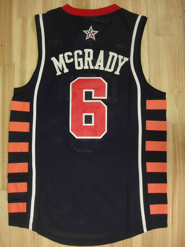 Reebok 2004 Olympic USA Dream Team Six 6 Tracy McGrady Blue Jerseys