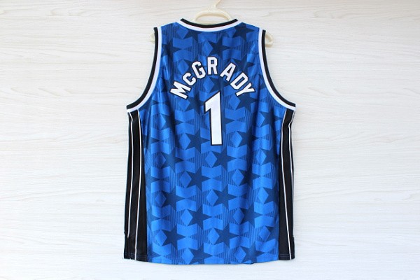 Reebok NBA Orlando Magic 1 Tracy McGrady New Rev30 Swingman Throwback Blue Star Jerseys