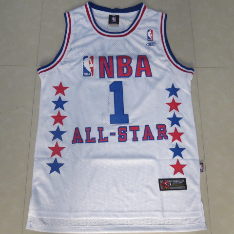 Reebok NBA Orlando Magic 1 Tracy McGrady Soul Throwback White 2003 All Star Jersey