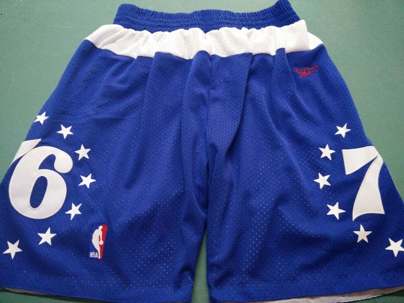 Reebok NBA Philadelphia 76ers Blue Throwback Short