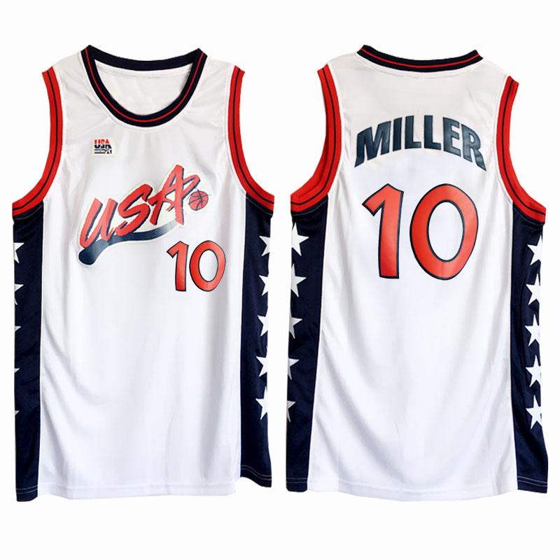 Reggie Miller 1996 Atalanta olympics usa dream team usa white jersey