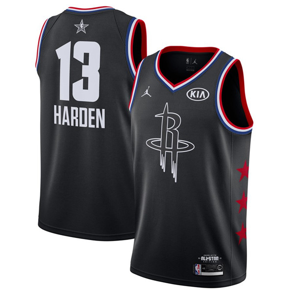 Rockets 13 James Harden Black 2019 NBA All Star Game Jordan Brand Swingman Jersey