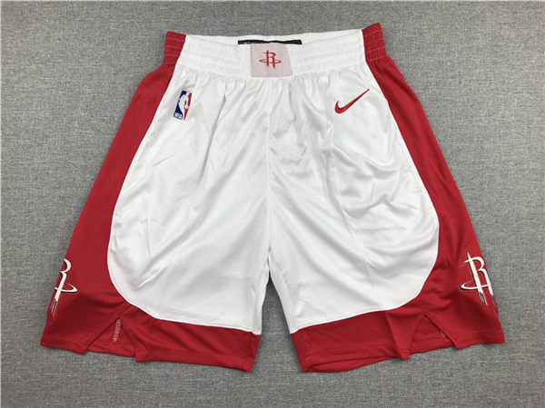 Rockets White Nike Swingman Shorts
