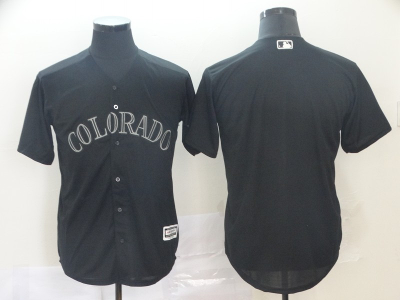 Rockies Blank Black 2019 Players' Weekend Authentic Player Jersey