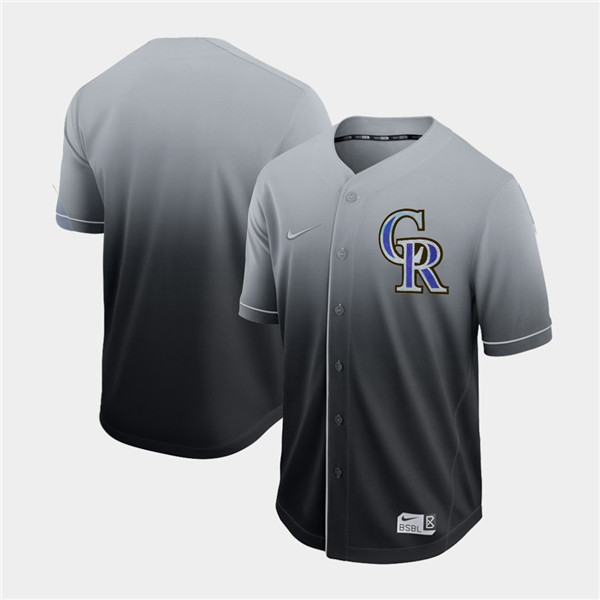 Rockies Blank Gray Drift Fashion Jersey