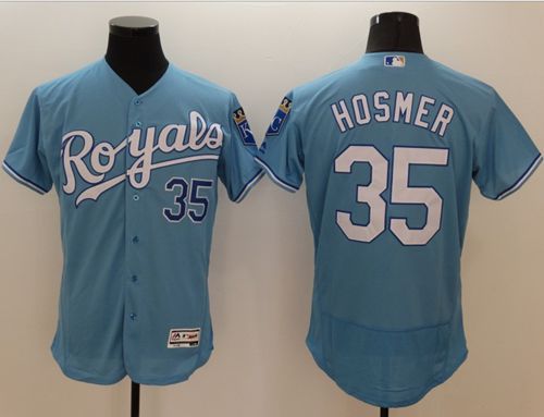 Royals 35 Eric Hosmer Light Blue Flexbase Authentic Collection Stitched MLB Jersey