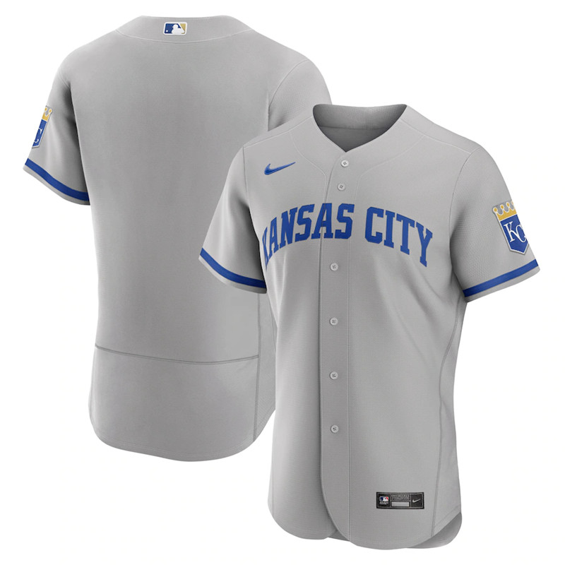 Royals Blank Gray Nike 2022 Alternate Flexbase Jersey