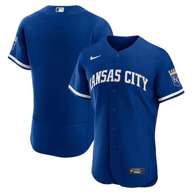 Royals Blank Royal Nike 2022 Alternate Flexbase Jersey