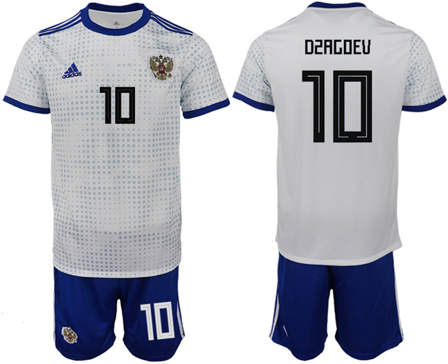 Russia 10 OZAGOEV Away 2018 FIFA World Cup Soccer Jersey