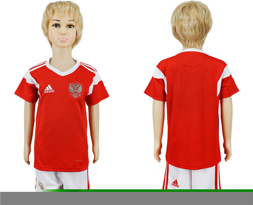 Russia Home Youth 2018 FIFA World Cup Soccer Jersey