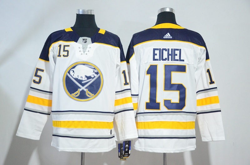 Sabres 15 Jack Eichel White  Jersey