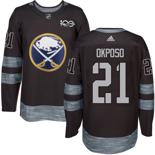 Sabres 21 Kyle Okposo Black 1917 2017 100th Anniversary Stitched NHL Jersey