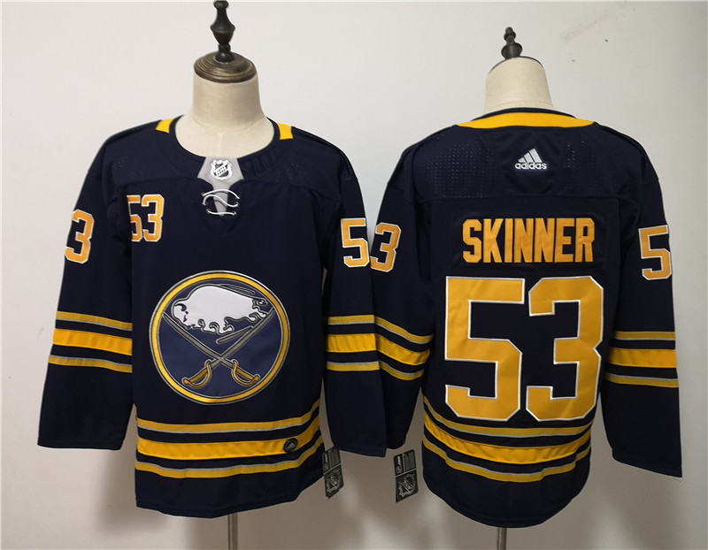 Sabres 53 Jeff Skinner Navy Adidas Jersey