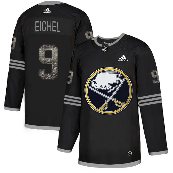 Sabres 9 Jack Eichel Black Shadow  Jersey