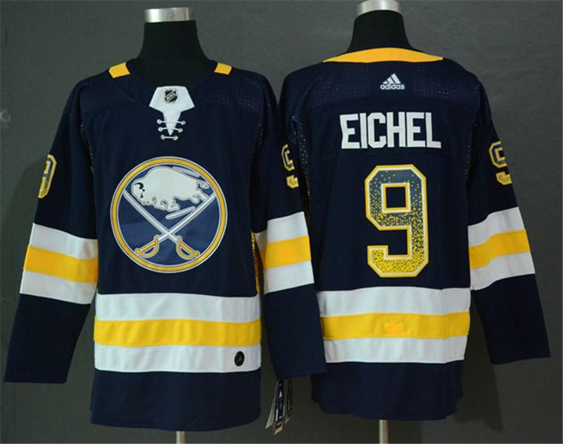 Sabres 9 Jack Eichel Navy Drift Fashion  Jersey