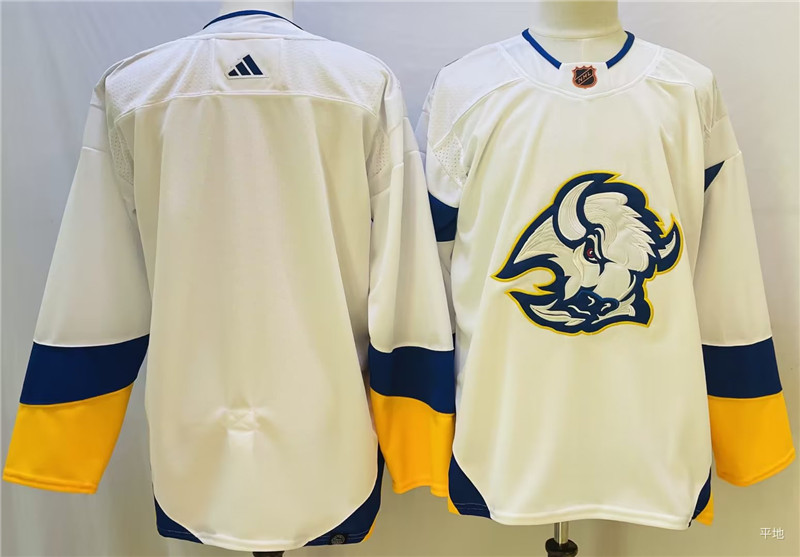 Sabres Blank White Reverse Retro Adidas Jersey