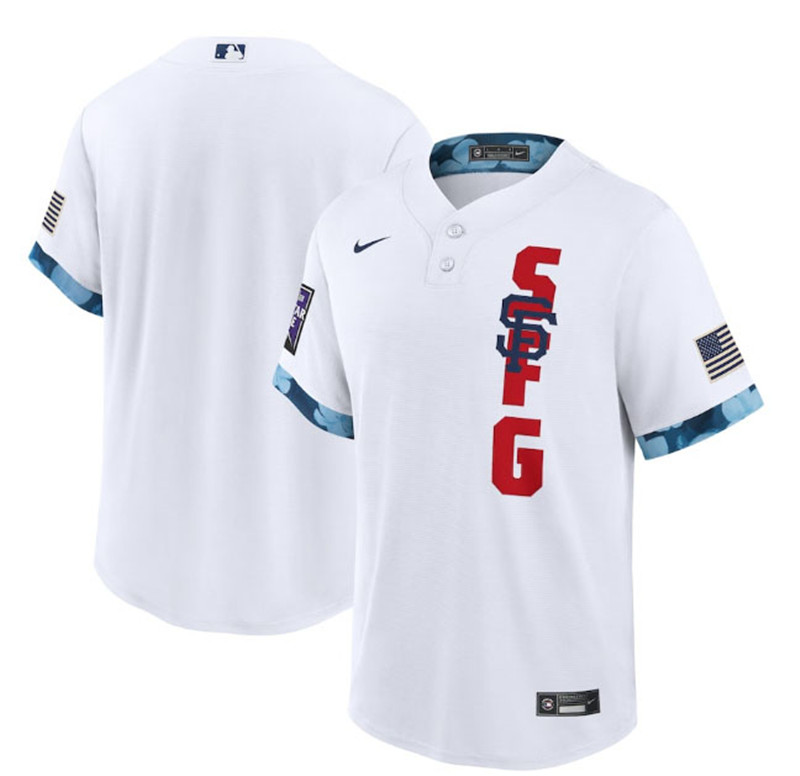 San Francisco Giants Blank White Nike 2021 MLB All Star Cool Base Jersey