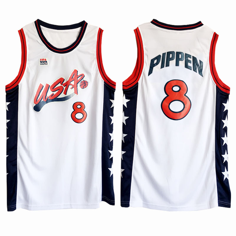 Scottie Pippen 1996 Atalanta olympics usa dream team usa white jersey