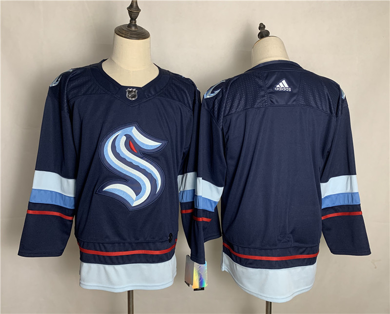 Seattle Kraken Blank Navy Adidas Jersey