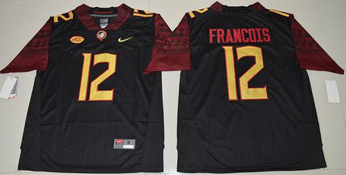Seminoles 12 Deondre Francois Black Limited Stitched NCAA Jersey