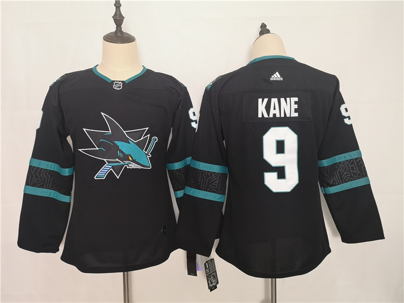 Sharks 9 Evander Kane Black Youth Adidas Jersey