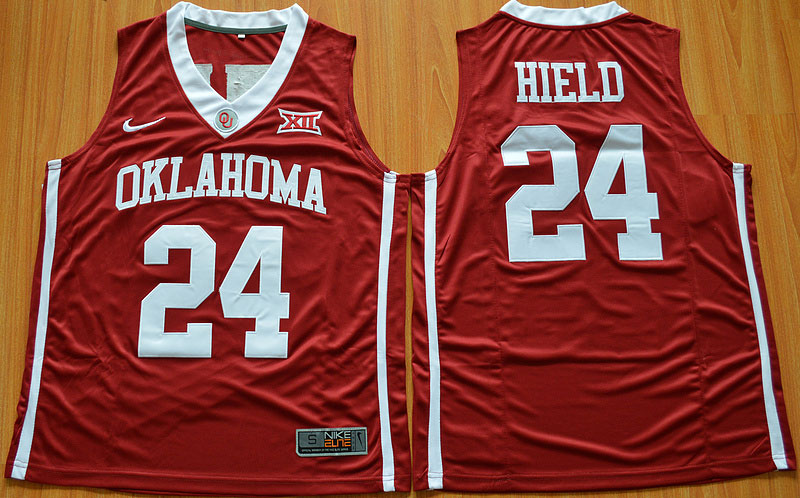 Sooners 24 Buddy Hield Red Basketball New XII Stitched NCAA Jersey