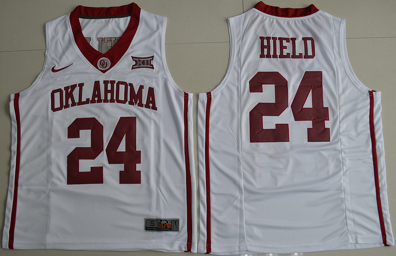 Sooners 24 Buddy Hield White Basketball New XII Stitched NCAA Jersey