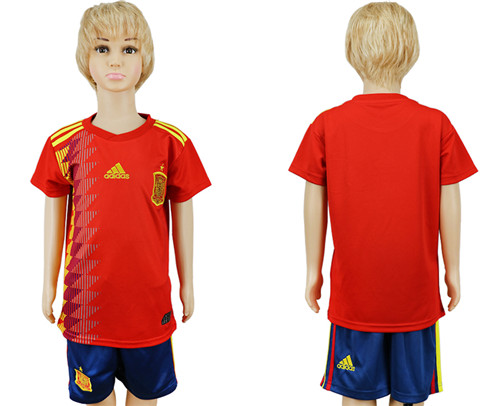 Spain Youth Home 2018 FIFA World Cup Soccer Jersey