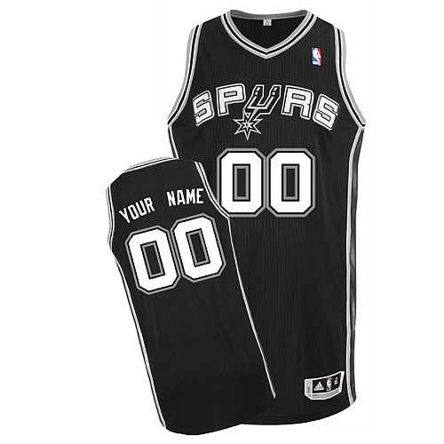 Spurs Personalized Authentic Black NBA Jersey