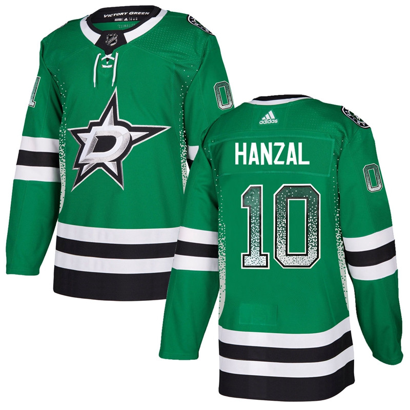 Stars 10 Martin Hanzal Green Drift Fashion  Jersey