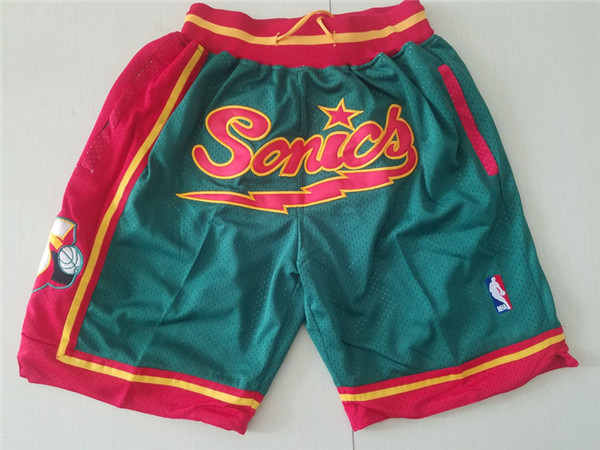 SuperSonics Green 1995 96 Hardwood classics Shorts