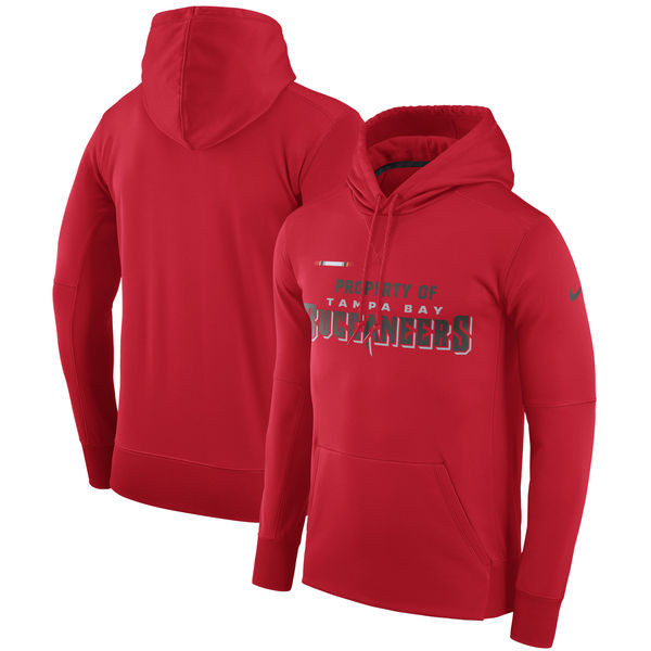 Tampa Bay Buccaneers  Property Of Performance Pullover Hoodie Red