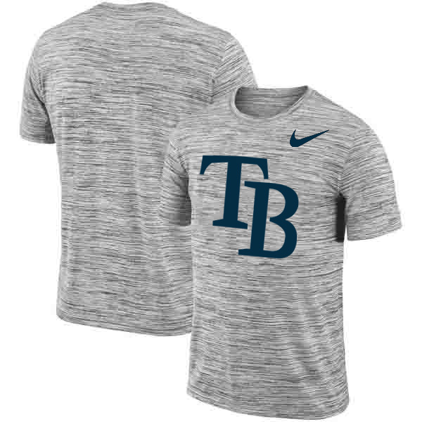 Tampa Bay Rays  Heathered Black Sideline Legend Velocity Travel Performance T Shirt