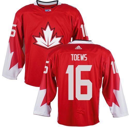 Team Canada 16 Jonathan Toews Red 2016 World Cup Stitched NHL Jersey