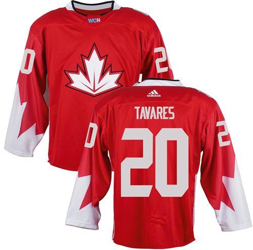 Team Canada 20 John Tavares Red 2016 World Cup Stitched NHL Jersey