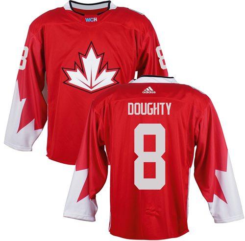 Team Canada 8 Drew Doughty Red 2016 World Cup Stitched NHL Jersey