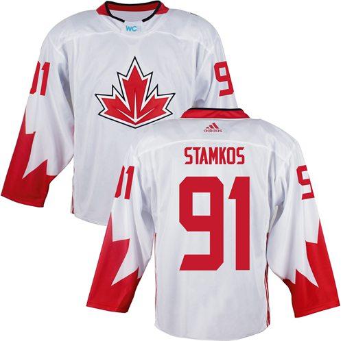 Team Canada 91 Steven Stamkos White 2016 World Cup Stitched NHL Jersey