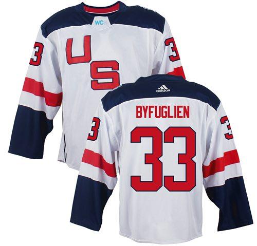 Team USA 33 Dustin Byfuglien White 2016 World Cup Stitched NHL Jersey