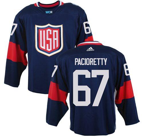 Team USA 67 Max Pacioretty Navy Blue 2016 World Cup Stitched NHL Jersey
