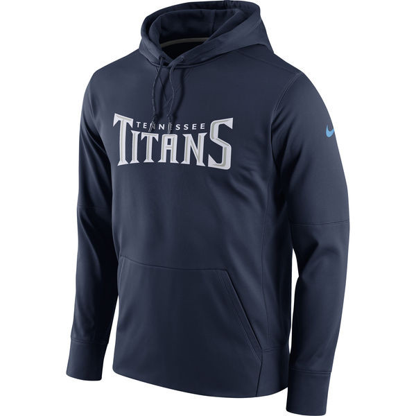 Tennessee Titans  Circuit Wordmark Essential Performance Pullover Hoodie Navy