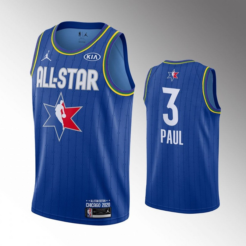 Thunder 3 Chris Paul Blue 2020 NBA All Star Jordan Brand Swingman Jersey