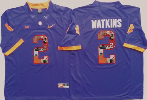 Tigers 2 Sammy Watkins Purple Player Fashion Stitched NCAA Jersey