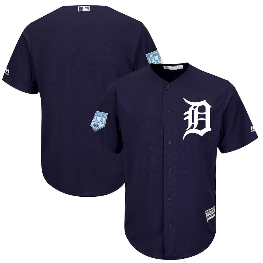 Tigers Navy 2019 Spring Training Cool Base Jersey