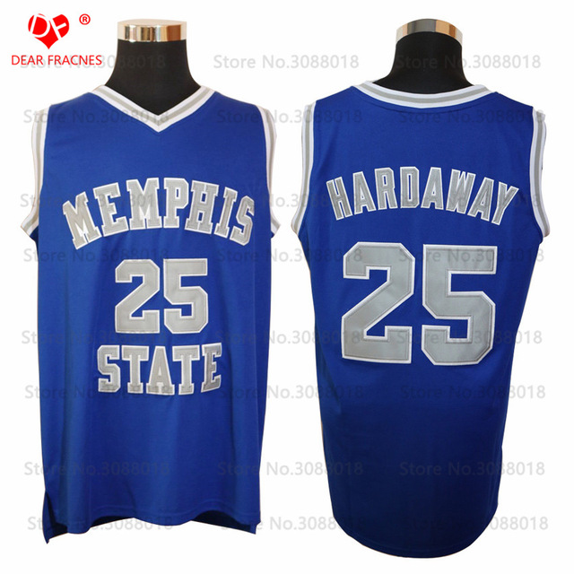 Top Qua Memphis State #25 Penny Anfernee Hardaway Jersey Throwback College Basketball Jersey Vintage Retro For Mens Shirts Sewn