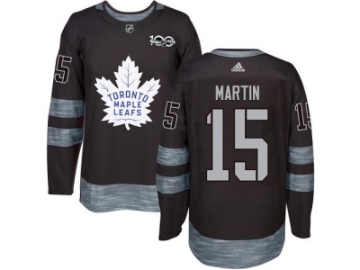 Toronto Maple Leafs 15 Matt Martin Black 1917-2017 100th Anniversary Stitched NHL Jersey