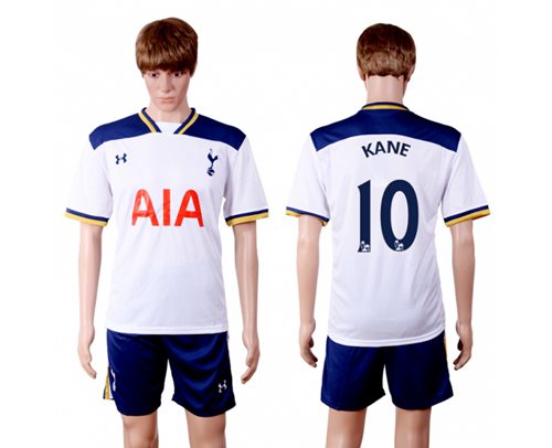 Tottenham Hotspur 10 Kane White Home Soccer Club Jersey