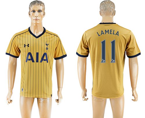 Tottenham Hotspur 11 Lamela Sec Away Soccer Club Jersey