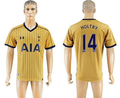 Tottenham Hotspur 14 Holtby Sec Away Soccer Club Jersey